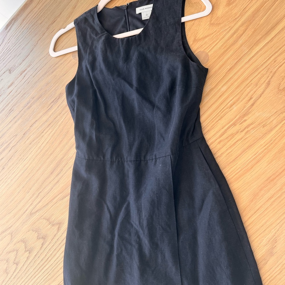 Club Monaco Black Sleeveless Sheath Mini Dress